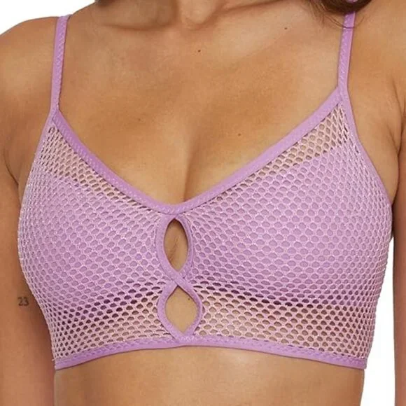 BECCA Standard Network Cami Bikini Top, Adjustable, Tie Back NWT Sz S - Picture 2 of 10